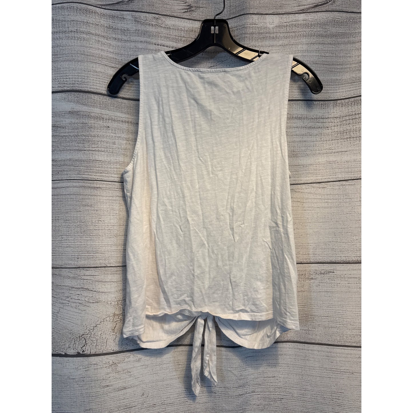 Sanctuary Tied To You Cotton Button-Front Tank Top Sleeveless Size S
