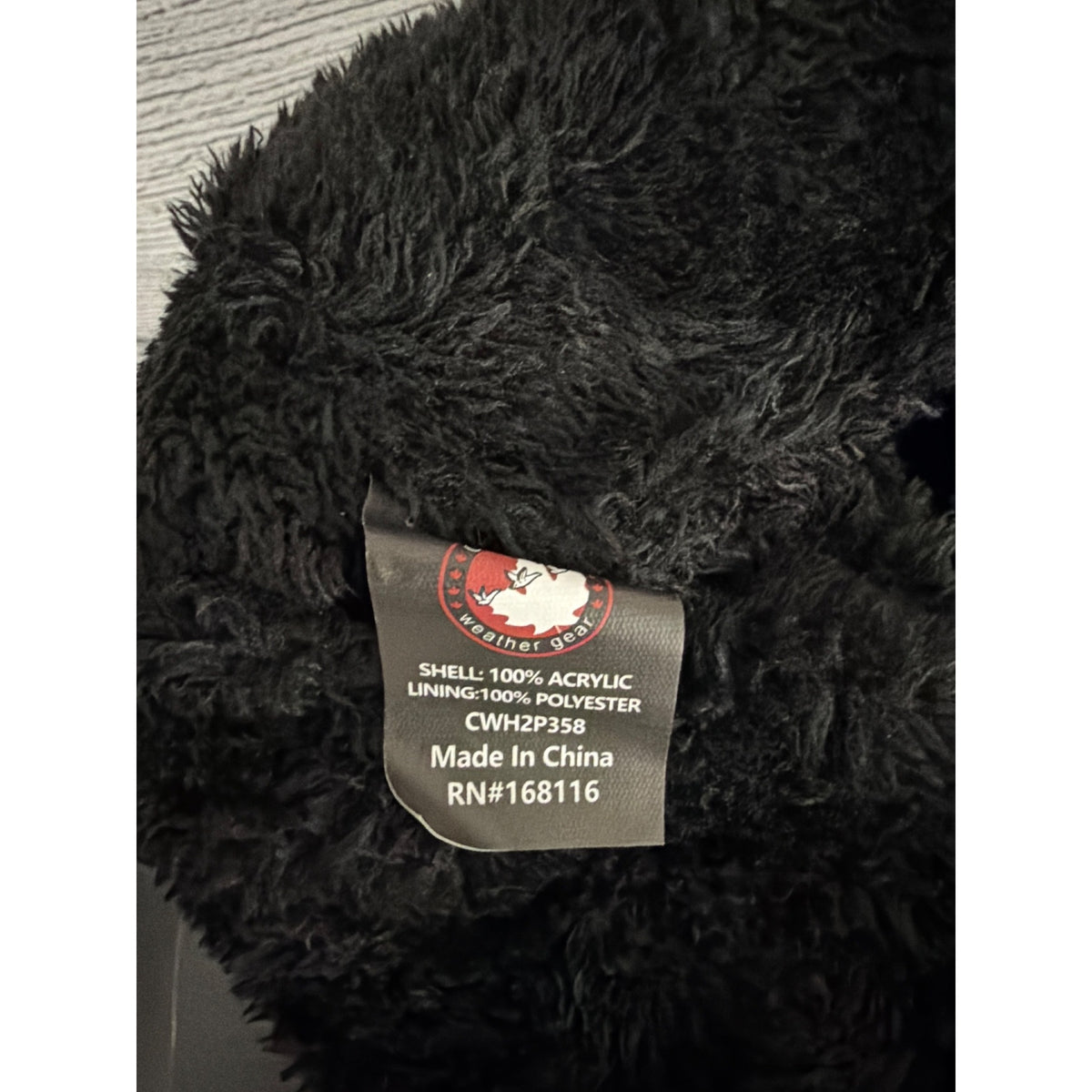 Canadian Weather Gear Two Knit Beanies With Faux Fur Pom-Poms