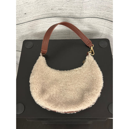 Universal Thread Sherpa Shoulder Bag With Faux Leather Strap