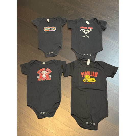 Pearl Jam Infant Onesies Set Of 4