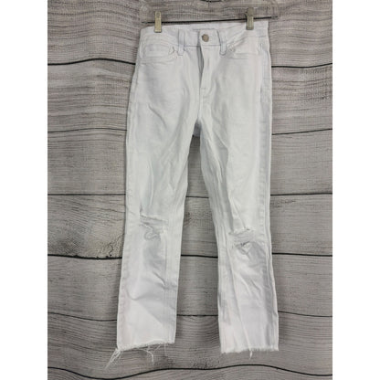 Vervet White Distressed High-Rise Jeans Size 26