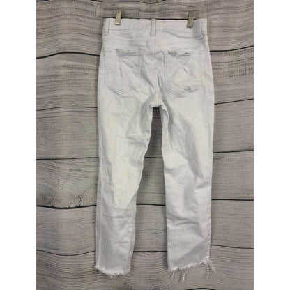Vervet White Distressed High-Rise Jeans Size 26