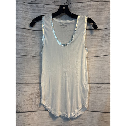 Zadig & Voltaire Sleeveless Tam Metallic-Trim Tank Size S