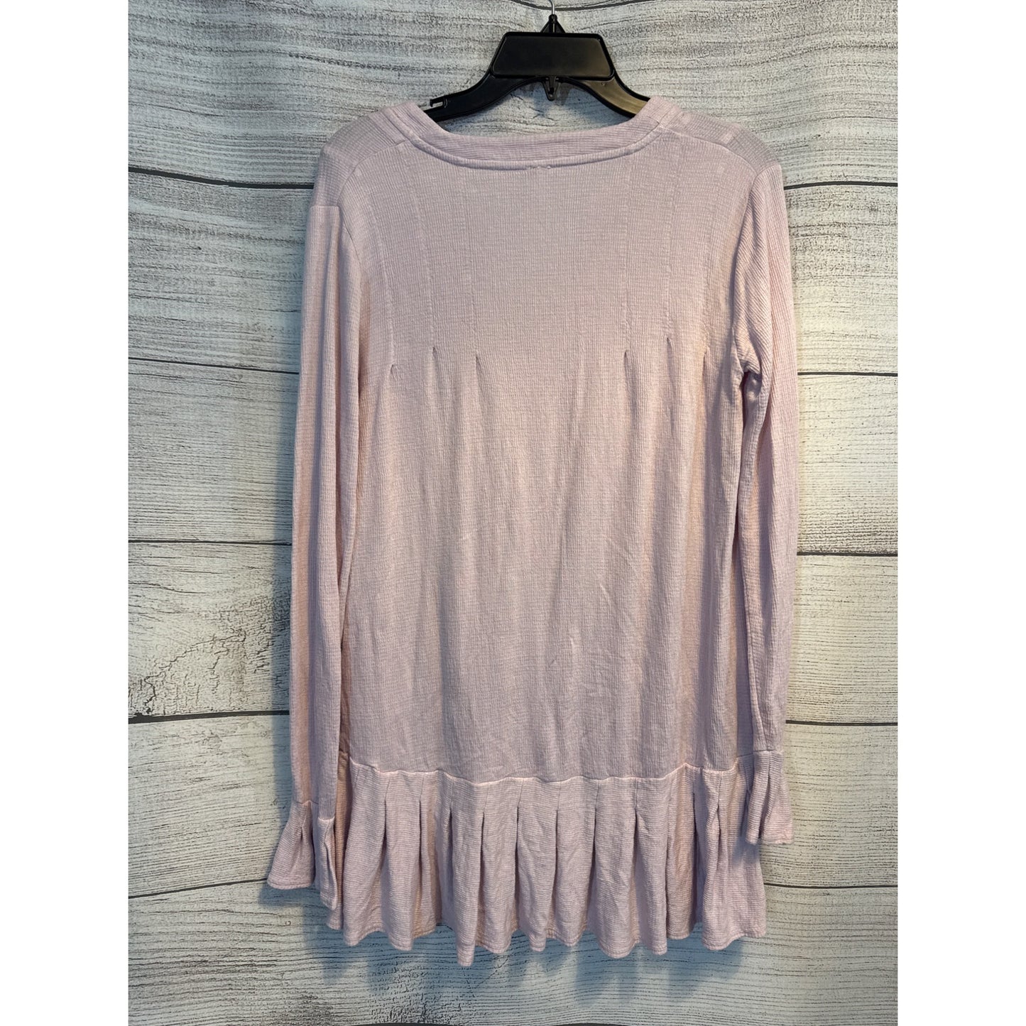 Free People Dusty Lavendar Long Sleeve Peplum Tunic Size S