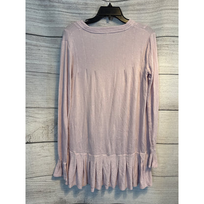 Free People Dusty Lavendar Long Sleeve Peplum Tunic Size S