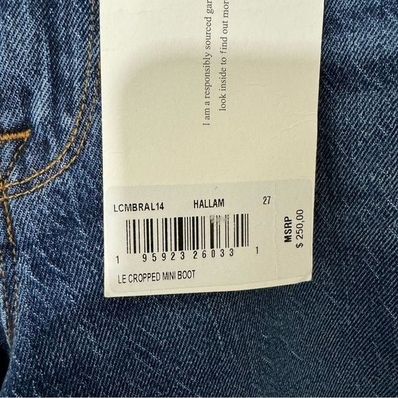 NWT Frame Le Crop Mini Boot Cut Jeans Mid-Rise Size 27