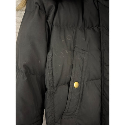 J.Crew Wintress Puffer Coat With Faux Fur Hood & Belt Size TS