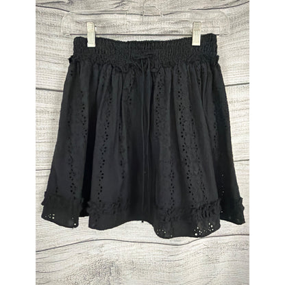 Playa Lucila Eyelet Smocked Mini Skirt Size XS