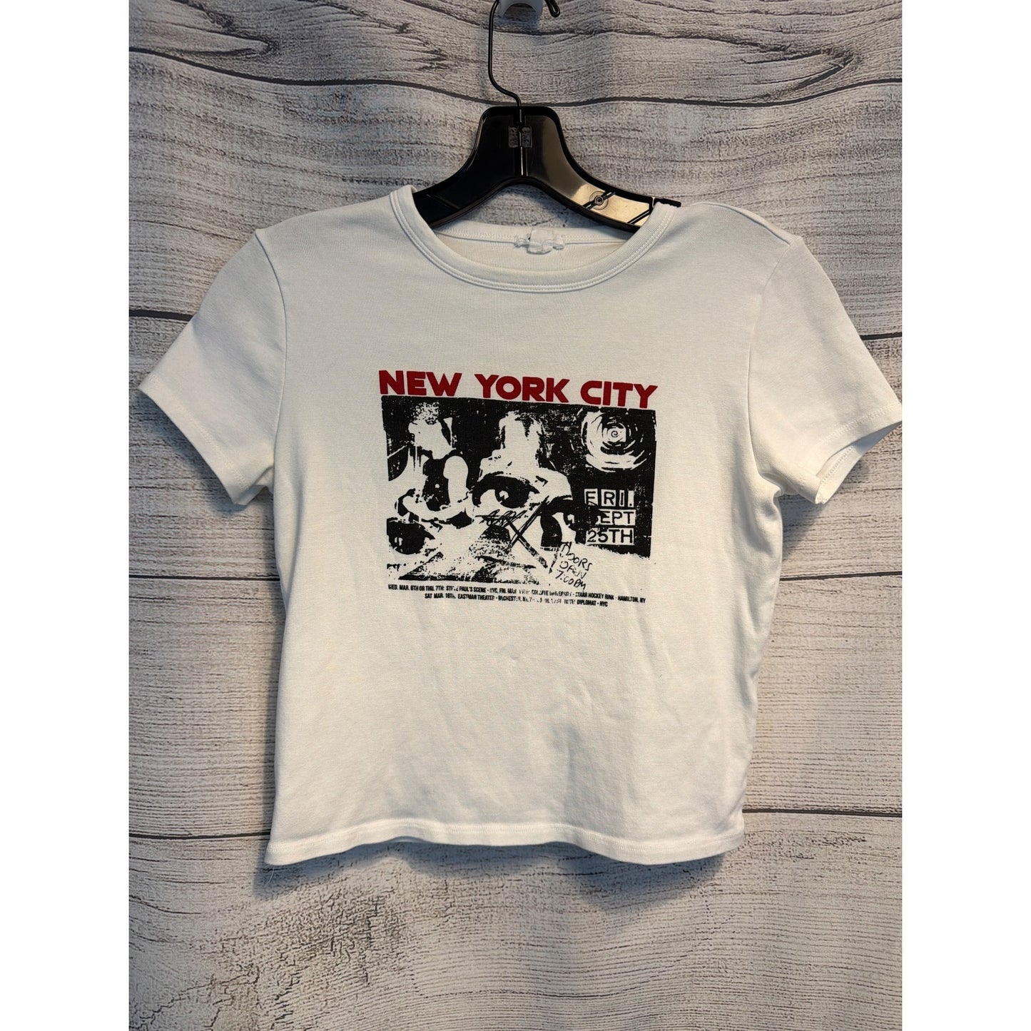 Garage New York City Graphic Baby Tee Size M