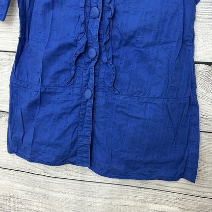 Blue button down shirt