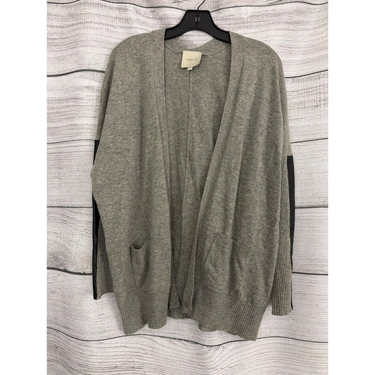 Mason by Michele Mason Gray Wool, Cashmere, Lambskin Cardigan Size P