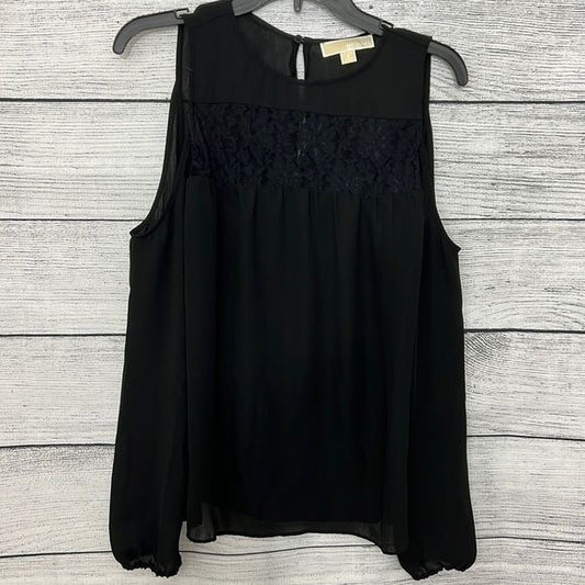 Michael Kors Black open shoulder top