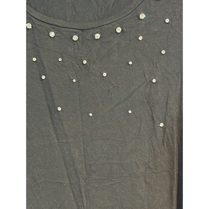 Soft Joie Women's Black Beaded T-Shirt S