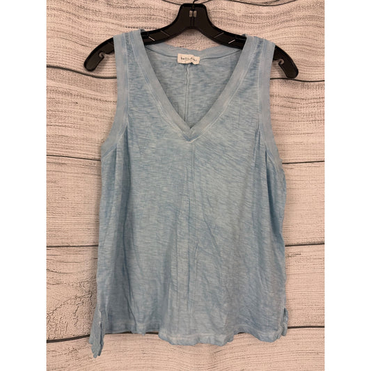 Bella Dahl Light Blue Sleeveless V-Neck Tank Top L