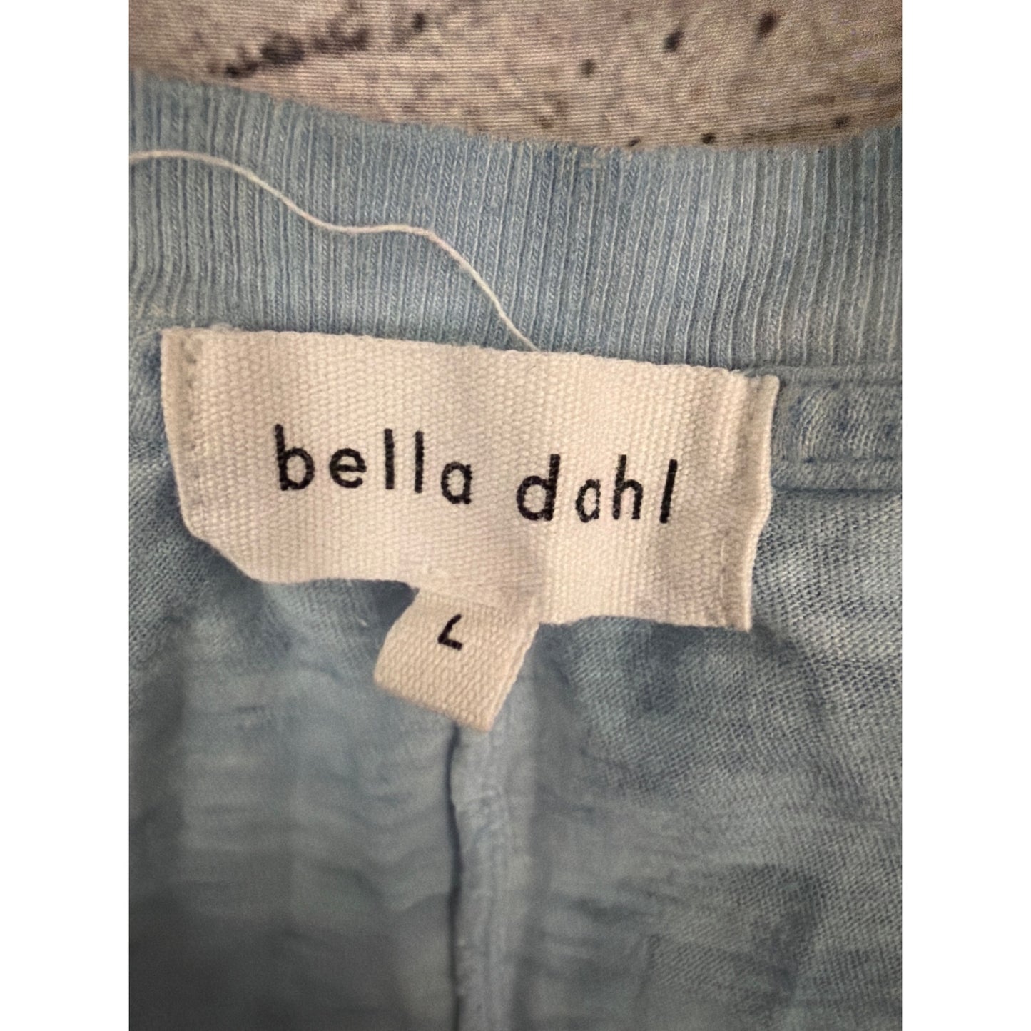 Bella Dahl Light Blue Sleeveless V-Neck Tank Top L