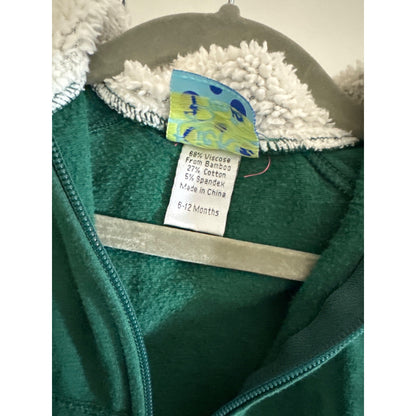 Kickee Pants Bamboo Zip Front Hoodies with Sherpa-Lining Size 6/12 month