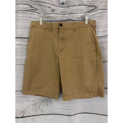 Mens Tommy Hilfiger Tan Flat-Front Chino Shorts Size 33