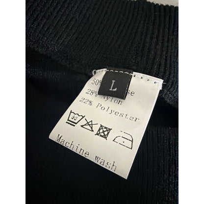 NWT Etcyynew Black Wide-Leg Pants & V-Neck Sweater Set Size L