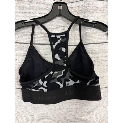 Koral Black Camo Versatility Sweeper Racerback Sports Bra Size M