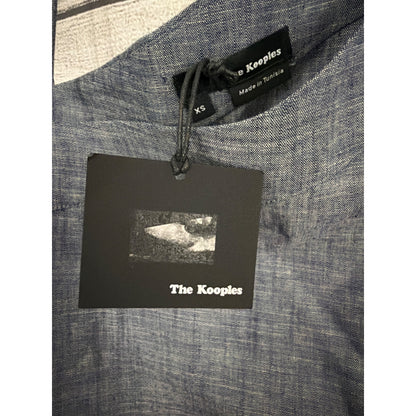 NWT The Kooples Denim-Style One-Shoulder Top Size XS