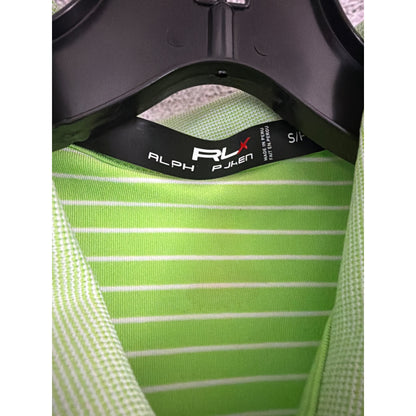 RLX Ralph Lauren Striped Polo Golf Shirts Pink & Green Size S