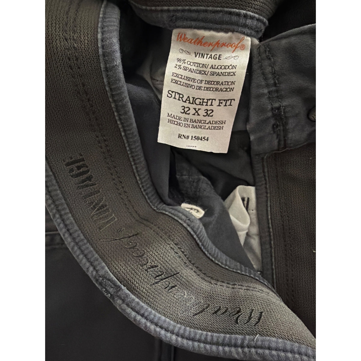 Mens Weatherproof Vintage Straight Fit Pants 32x32