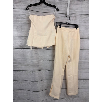 NWT Commense Solid Tube Top With Wide Leg Pants Set Size S