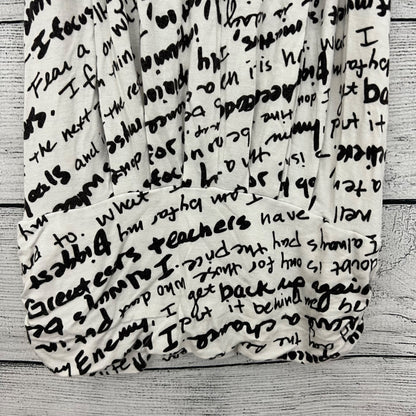 Julian Chang Text Print Sleeveless Keyhole Tank Top Size M
