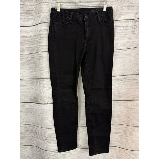 AllSaints Eve Lux Black Skinny Jeans W27