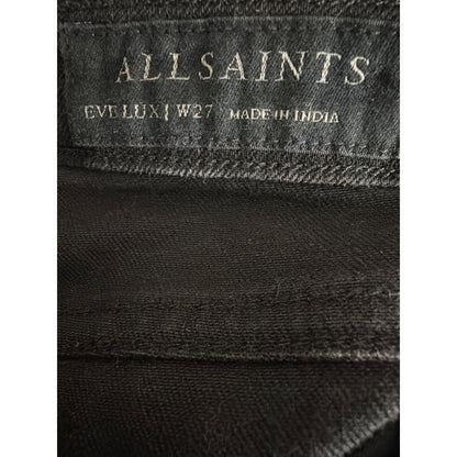 AllSaints Eve Lux Black Skinny Jeans W27