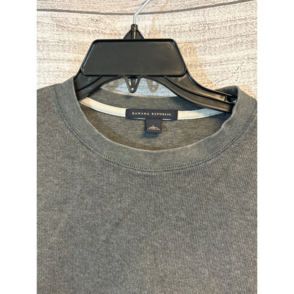 Banana Republic Mens Long-Sleeve Charcoal Gray Sweater Size M