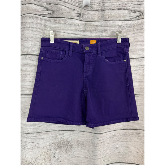Anthropology Pilcro And The Letterpress Purple Denim Shorts Size 26