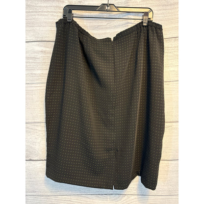 Vintage Black with Green Polka Dot Skirt