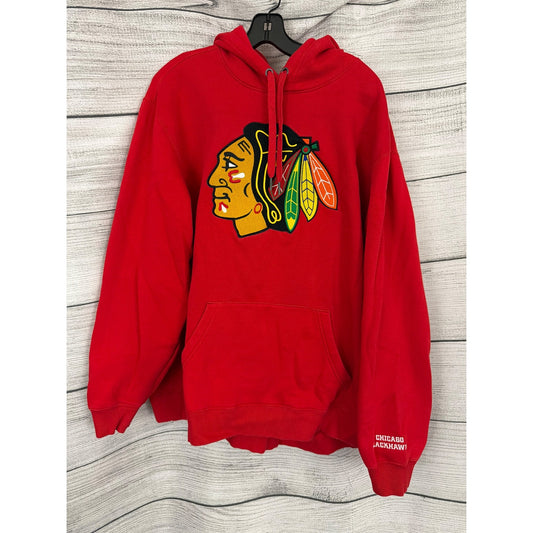 Mens Fanatics Chicago Blackhawks Red Hoodie Size XXL