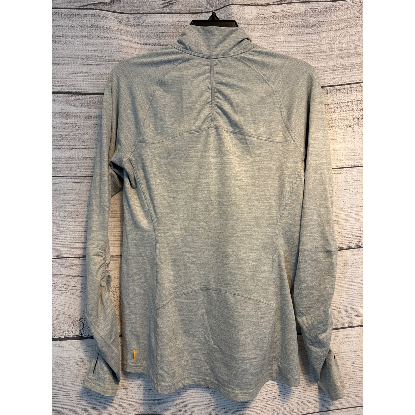Lucy Long Sleeve Half Zip Ruched Thumbhole Pullover Size S