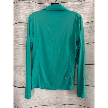 BloqUV Teal Long Sleeve Collared Polo Shirt Size M