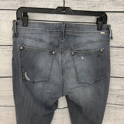 DL1961 Rocco Skinny Fit Gray Distressed Jeans, Size 31