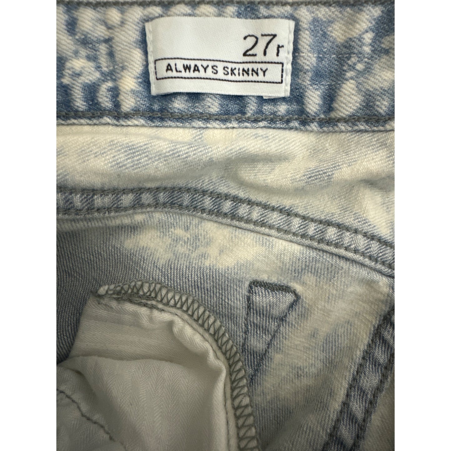 Gap 1969 Always Skinny Acid Wash Jeans Size 27