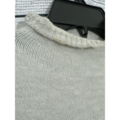 Astalia High Neck Black/Tan Chevron Sweater