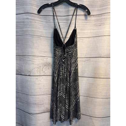 Robin Piccone Black & White Sleeveless Spaghetti Strap Dress Size M