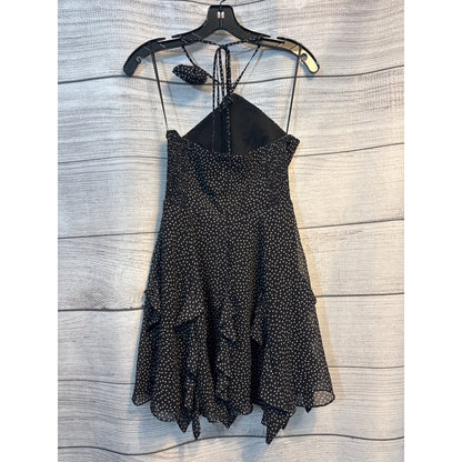 NWT Amanda Uprichard Black Polka Dot Cabrera Dress Size XS