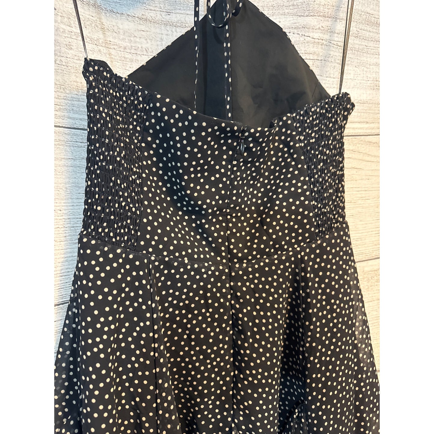 NWT Amanda Uprichard Black Polka Dot Cabrera Dress Size XS
