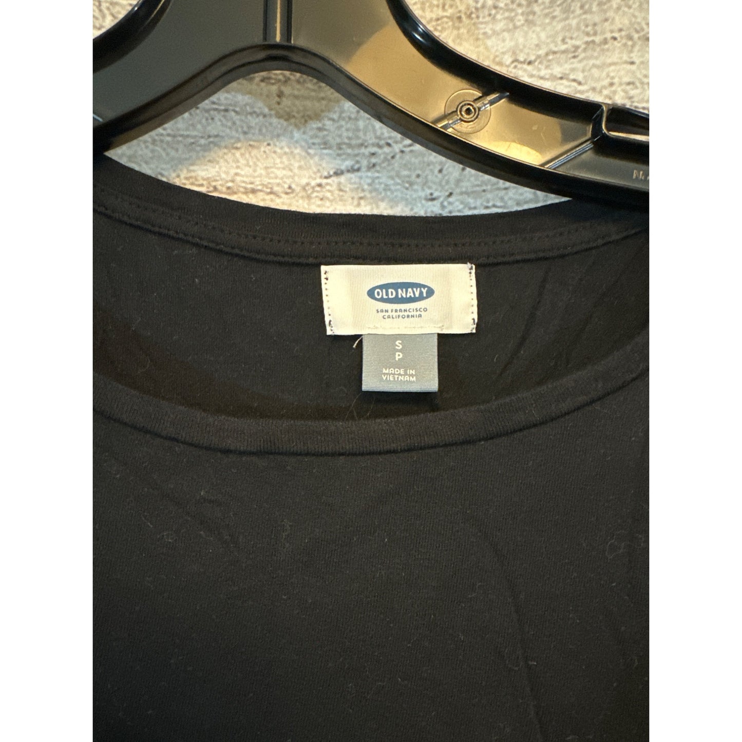Old Navy Black Long Sleeve Side Slit Top Size S