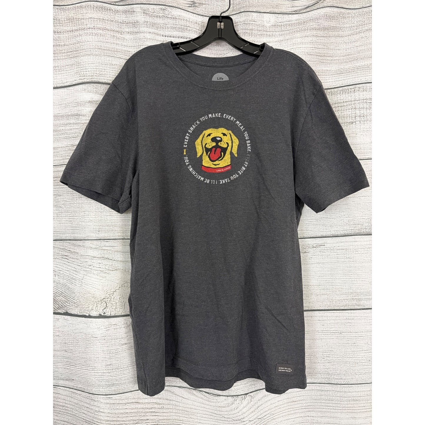 Mens Life Is Good Police "I'll Be Watching You" Dog Crusher Tee Size L