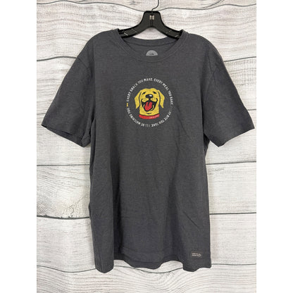 Mens Life Is Good Police "I'll Be Watching You" Dog Crusher Tee Size L