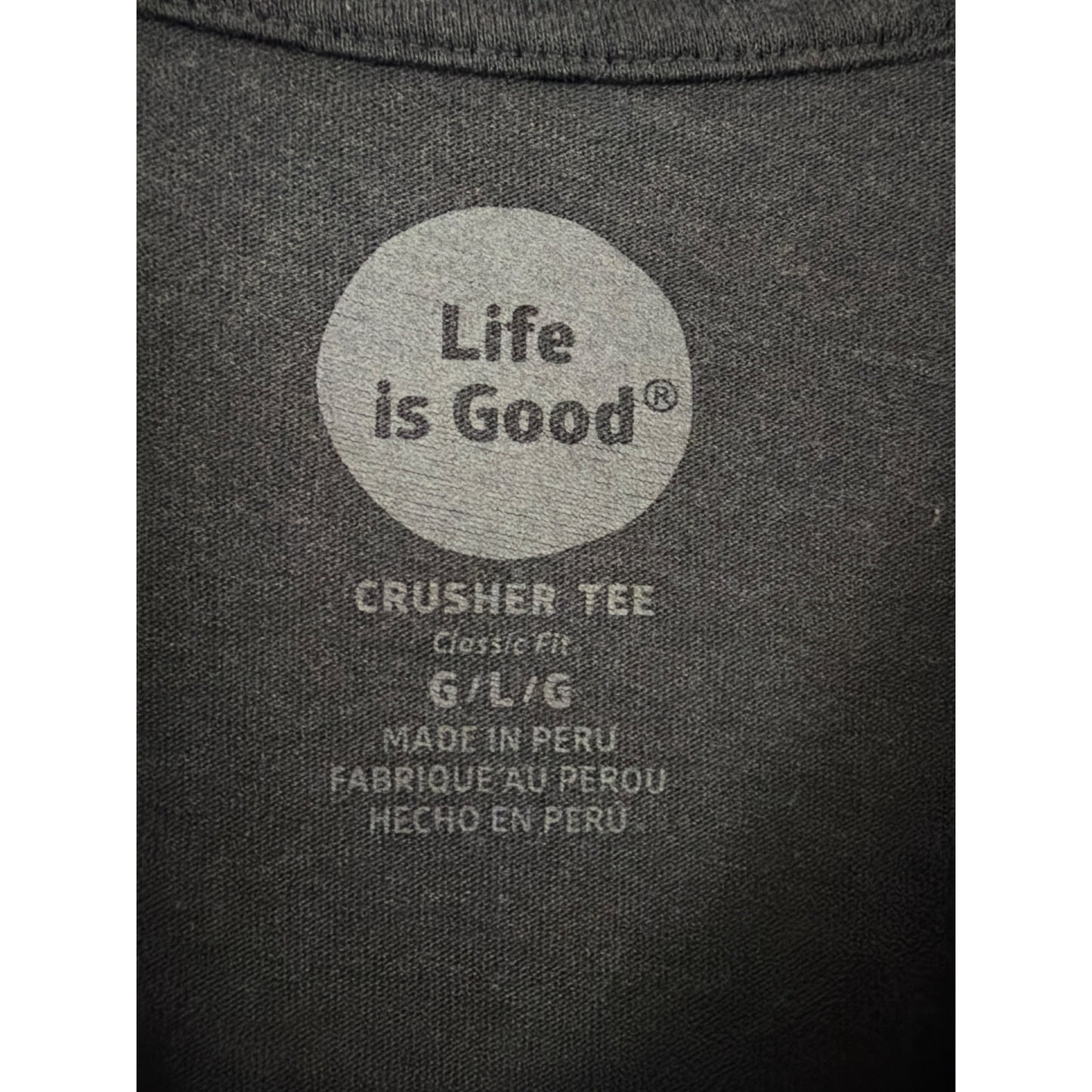 Mens Life Is Good Police "I'll Be Watching You" Dog Crusher Tee Size L