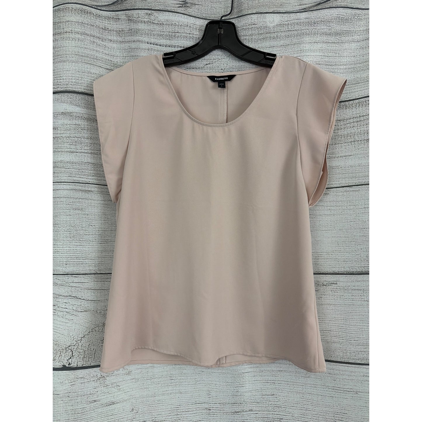 Express Blush Pink Flutter Sleeve Blouse Size S