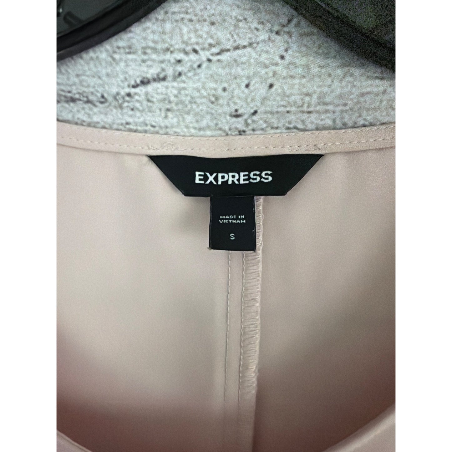 Express Blush Pink Flutter Sleeve Blouse Size S