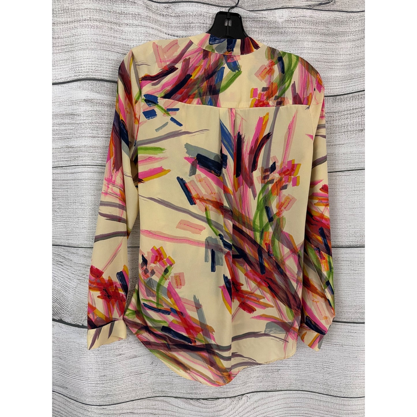 Anthropologie HD in Paris Watercolor Wrap Top Size 4