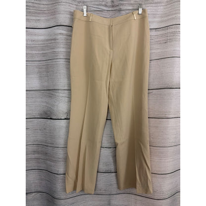 St. John Couture Beige Wide-Leg Trousers Size 12
